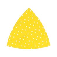 Sandpaper Triangle Dry | 40 Grit | Hook and Loop Adhesive | Multiple Perforations | by Wurth