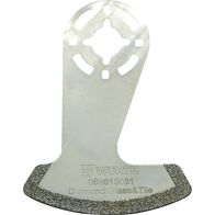 Saw Blade for Multi Cutter | Diamond Grout Removal | Crescent-Shaped Design | Gentle Cutting | by Wurth