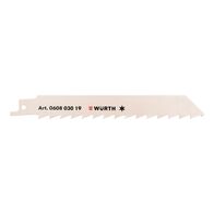 Sabre Saw Blade for Wood | 150mm Length | 8.5mm Teeth Spacing | Durable 1.25mm Thickness | @Set of 5 | by Wurth