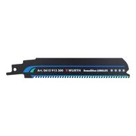 Sabre Saw Blade for Metal | 150mm Length | 3.0mm Teeth Spacing | Durable for Stainless Steel | by Wurth