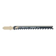 Wood Jigsaw Blade Set | T-Shank Design | 75mm Working Length | 5 Pieces | by Wurth