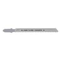 Construction Jigsaw Blade | T Shank Design | 3.0 mm Teeth Spacing | 5 Pieces | by Wurth