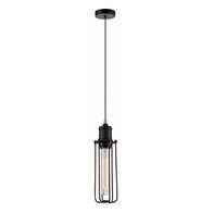 BLACKBAND Industrial Black Tubular Bird Cage Pendant Light