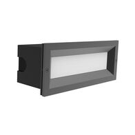BRICKTRI: Exterior LED Tri-CCT Recessed Rectangular Frosted Diffuser Wall / Brick Lights IP65
