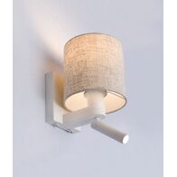 BRIGHTON: City Series E27 Interior Wall Lamp With Adjustable LED Reading Lights
