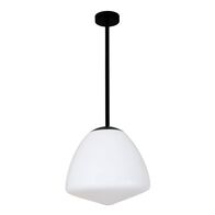 CIOTOLA: Interior Tipped Large Dome Frosted Glass Pendant Lights