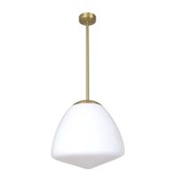 CIOTOLA: Interior Tipped Large Dome Frosted Glass Pendant Lights