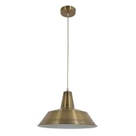 DIVO: Industrial Antique Brass Dome Pendant Light