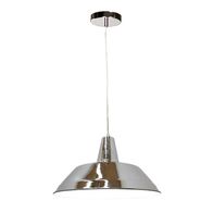 DIVO: Industrial Retro Dome Chrome Pendant Light