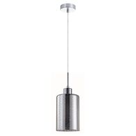 ESPEJO3: Interior Iron & Chrome Oblong Glass with Dotted Effect Pendant Lights