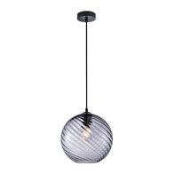 ESPIRAL: Interior Wine Glass Shade Wavy Finish Round Pendant Lights