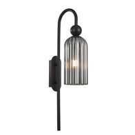 FLAUTA: Interior Round Top Cylinder Ribbed Wall Lights