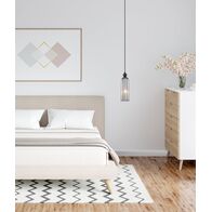 FLAUTA: Interior Round Top Cylinder Ribbed Pendant Lights