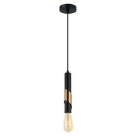 GOLDA: Interior Tube with Brass Highlight Pendant Lights