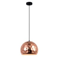 KOPER: Bohemian Copper Plated Wine Glass Shape Pendant Light