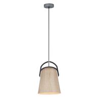 LEGNA: Retro Replica Wood Ellipse Shape Pendant Lights