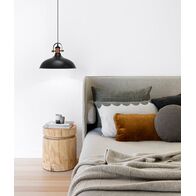 NARVIK: Industrial Scandinavian Dome Shape With Copper Plating Pendant Lights