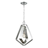 ORBITA: Bohemian Small Polished Nickel Hardware Pendant Light