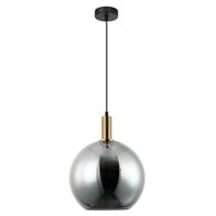 PATERA: Interior Glass with Extended Bronze Highlight Pendant Lights