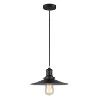 PIATTO: Industrial Black Coolie Pendant Lights