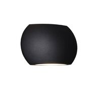 REMO: Surface Mounted LED Exterior Curved Up/Down Wall Lights IP54