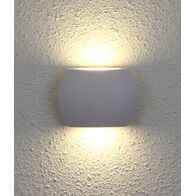 REMO: Surface Mounted LED Exterior Curved Up/Down Wall Lights IP54