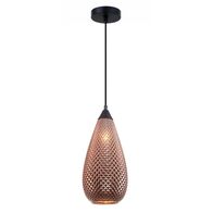 RICTUS: Bohemian Glass with Quadrilateral Segments Tear Drop Shape Pendant Lights