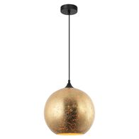 ROCHE: Interior Wine Glass Shape Matte Gold / Chrome Glass Pendant Lights