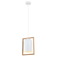 SWING: Oblong Wood Frame Pendant Lights