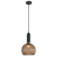 VINTAJ: Interior Wine Glass Shape Ribbed Glass Pendant Lights
