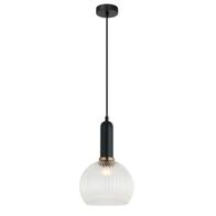 VINTAJ: Interior Wine Glass Shape Ribbed Glass Pendant Lights