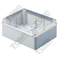 PVC Electrical Enclosure with Clear Lid | IP56 Rated | Durable Grey Body | by Tobin