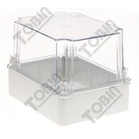 PVC Electrical Enclosure | Clear Lid & IP56 Rated | Grey Body | by Tobin