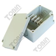 Terminal Box ABS with 4 Centre Mount Terminals | Dust & Moisture Resistant | Impact Resistant | by Tobin