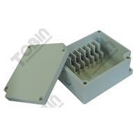 Terminal Box ABS | 6 Side-Mounted Double Terminals | 2 Levels | by Tobin
