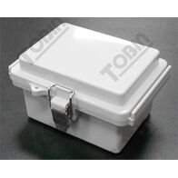 ABS Electrical Enclosure Box | IP66 Rated | Grey Hinged Lid | by Tobin