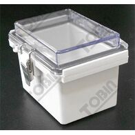 IP66 ABS Electrical Enclosure | Grey Body & Clear Hinged Lid | Durable & Robust | by Tobin