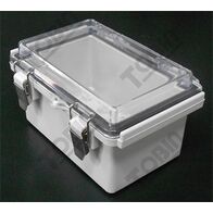 ABS Electrical Enclosure | IP66 Rated | Hinged Clear Lid | Grey Body | by Tobin