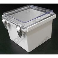 ABS Electrical Enclosure | IP66 Rated | Hinged Clear Lid | Grey Body | by Tobin