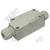 Terminal Box ABS 3 Centre Mount | Durable ABS Plastic | 2 Cable Glands Included | by Tobin