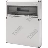 Din Enclosure 20 Pole | IP55 Rated | Durable Polyester | Includes 2 Pole Accessory Pan | by Tobin