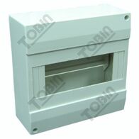 Enclosure MCB 8 Pole Plastic | Durable Construction | Ideal for Electrical Distribution | by Tobin