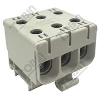 Bi Metal Terminal Block 3 Pole | 2.5-50mm² Conductor Range | Copper & Aluminium Compatible | Grey Finish | by Tobin