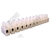 Terminal Strip 10mm 12 Way | 57A Current Rating | Durable Construction | by Tobin