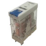 Eureka 1 Pole Relay 24VDC | SPDT Contact Configuration | LED Indicator & Test Button | by Tobin