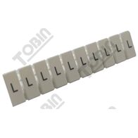 Terminal Label Suit TBN Range 2.5mm | DIN Terminal Marker | L1-L2-L3-N-Pe Labels | by Tobin