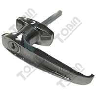 L Handle Locking with CL001 Barrel | Universal Lever Handle | Key Included | by Tobin