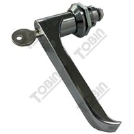 L Handle Single Hole Mount | Chrome Finish | CL001 Key Included | by Tobin
