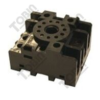 Relay Base Screwed Clamp 4 Pole | 11 Pin Octal Configuration | Secure Screwed Connections | Compatible with MKS4 Round Pin | by Tobin