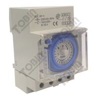 Time Clock Analogue 1 Channel | 24-Hour Operation | 150-Hour Battery Backup | DIN Rail Mountable | by Tobin